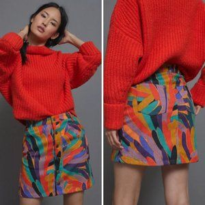 NWOT Anthropologie Farm Rio Kiki Mini Skirt | XSP
